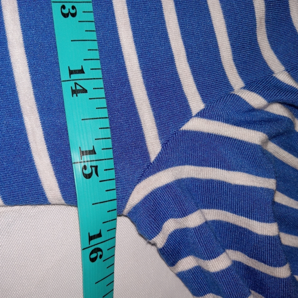 Matida Jane Blue/ White Striped Maxi Dress W/ Pockets Small - Picture 5 of 11